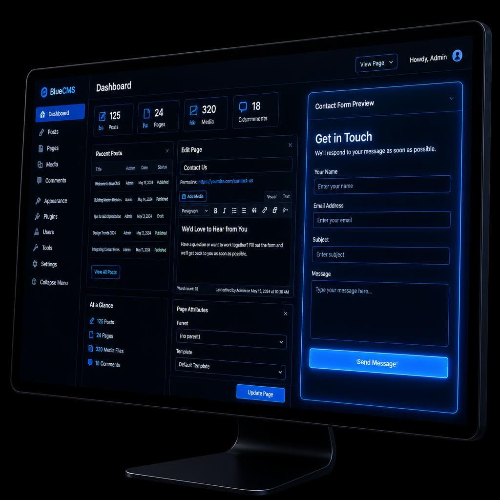 Content & contact forms